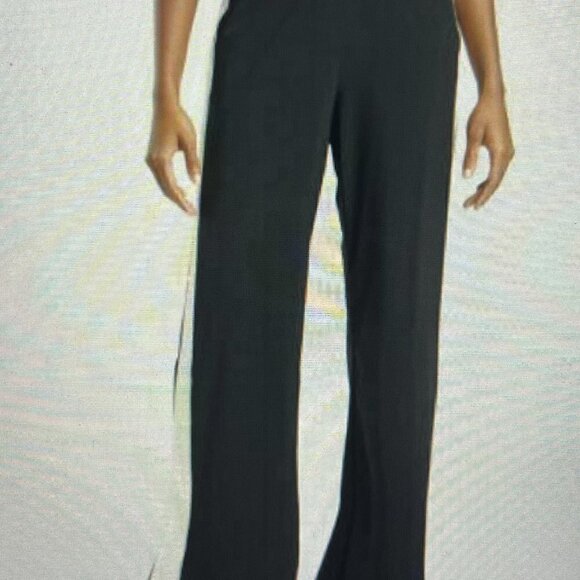 Athleta Grammercy Track Trouser Size 8 Black with White Stripe  NWOT - Picture 2 of 4